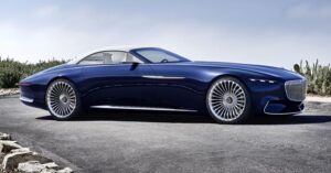 Vision Mercedes-Maybach 6 Cabriolet: Studie eines extravaganten Cabriolets der Luxusklasse. Vision Mercedes-Maybach 6 Cabriolet: Study of an ultra-stylish luxury-class Cabriolet.